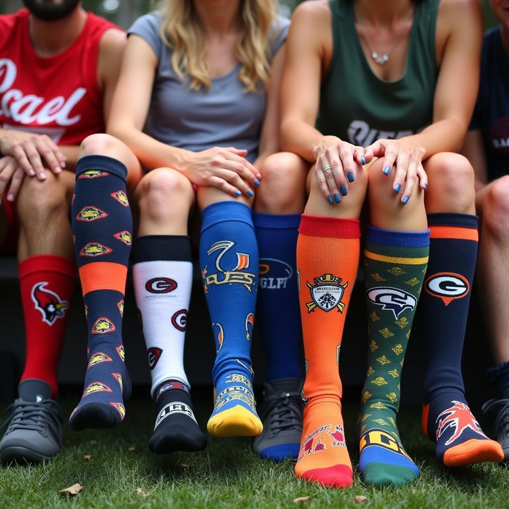 Super Bowl Socks: Fans Showing Off Their Team Spirit