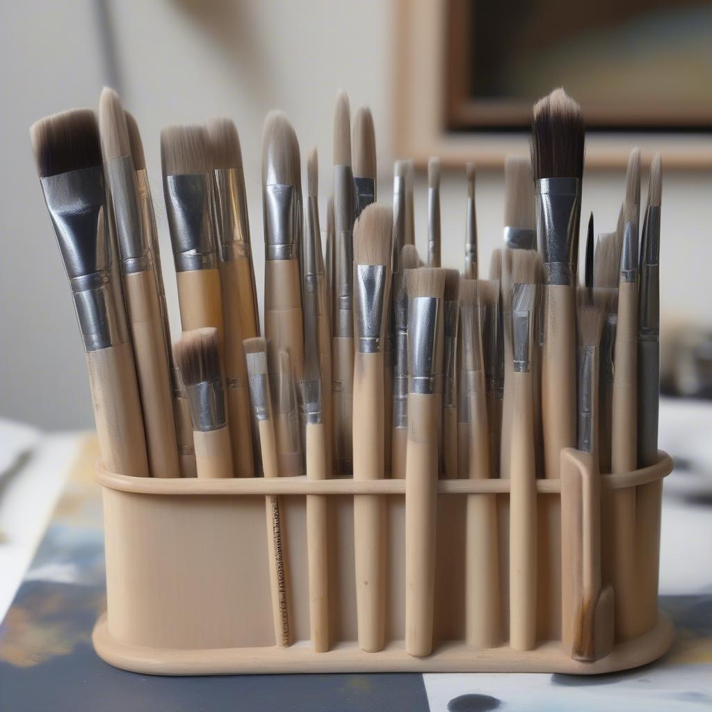 A set of synthetic brushes for beginners.