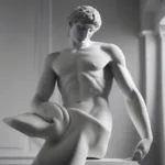 Classical Sculpture Depicting Tasteful Male Nude Poses