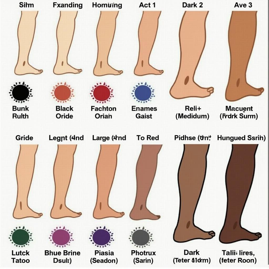 Tattoo Skin Color Chart