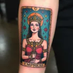 The Empress Tarot Card Tattoo Design