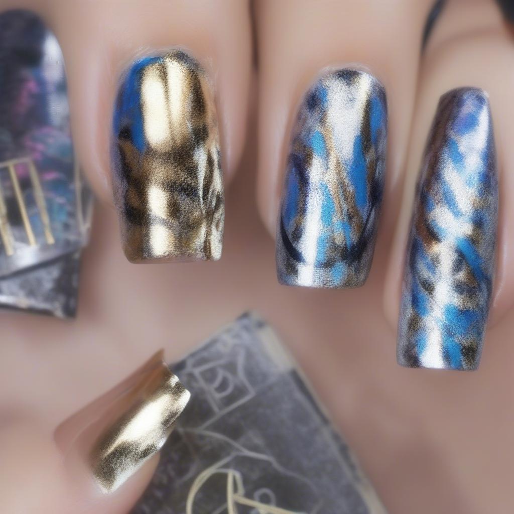 Transfer Foil Nail Art Tutorial