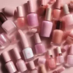 Various Shades of Transparent Pink Gel Polish