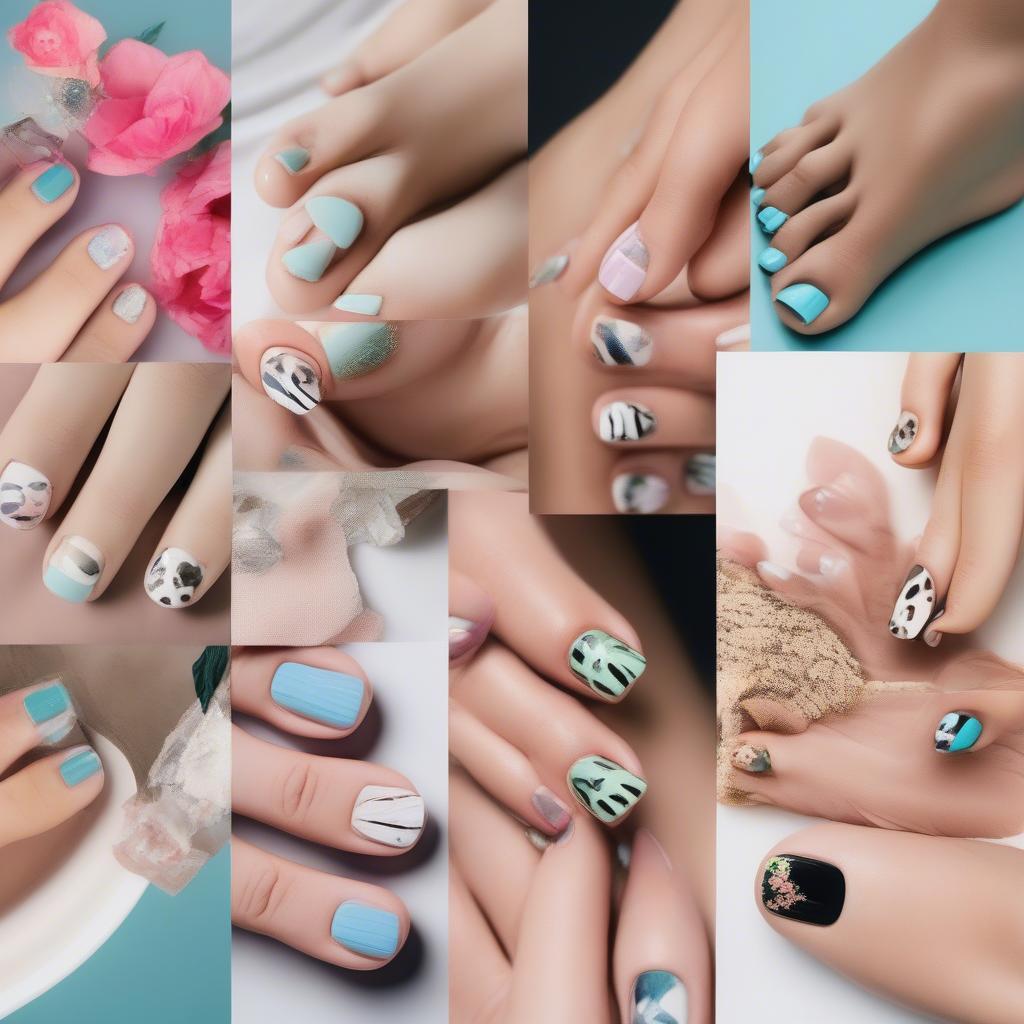 Trending Pedicure Nail Strip Designs