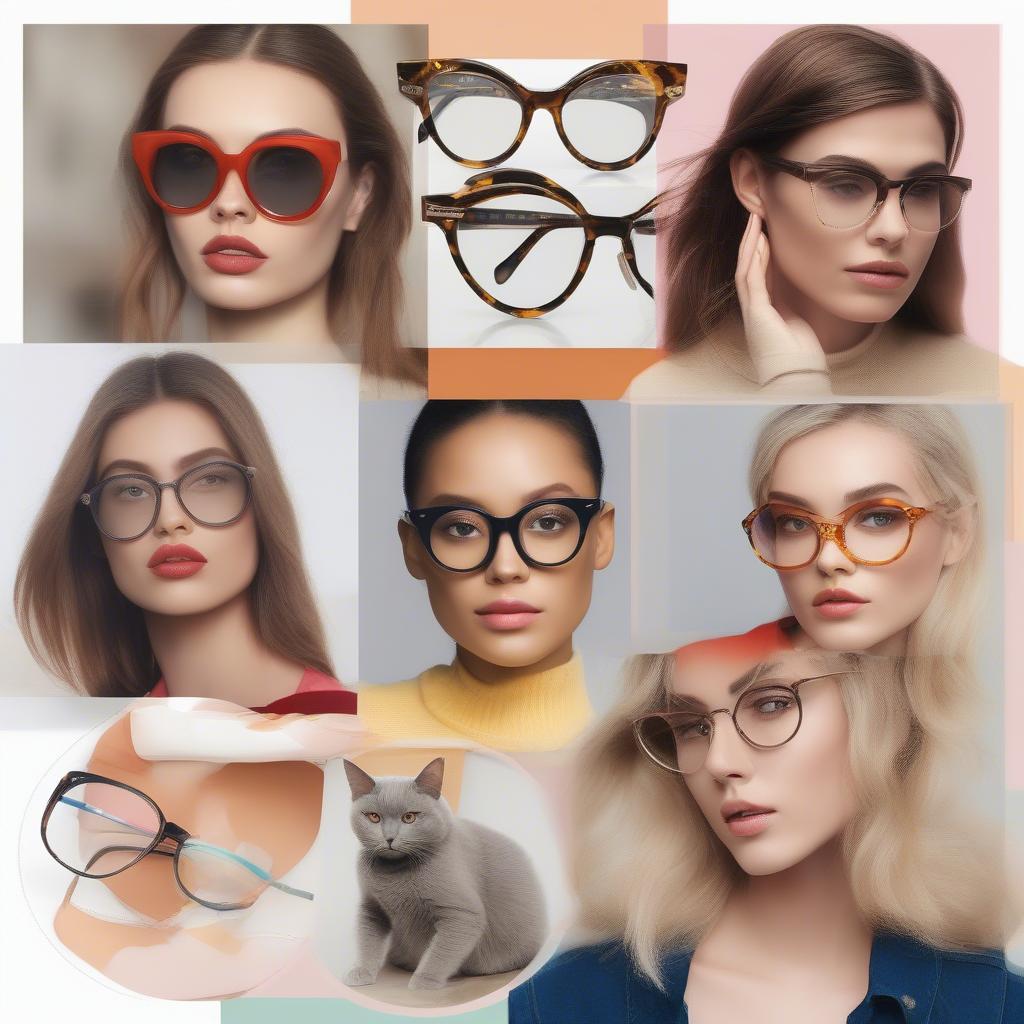 Trendy Fashion Glasses Styles: Cat-Eye, Wayfarer, Aviator, Round, Oversized