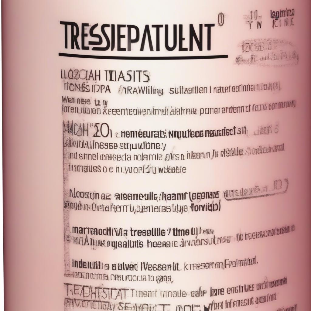 Tresemme Heat Protectant Ingredients List