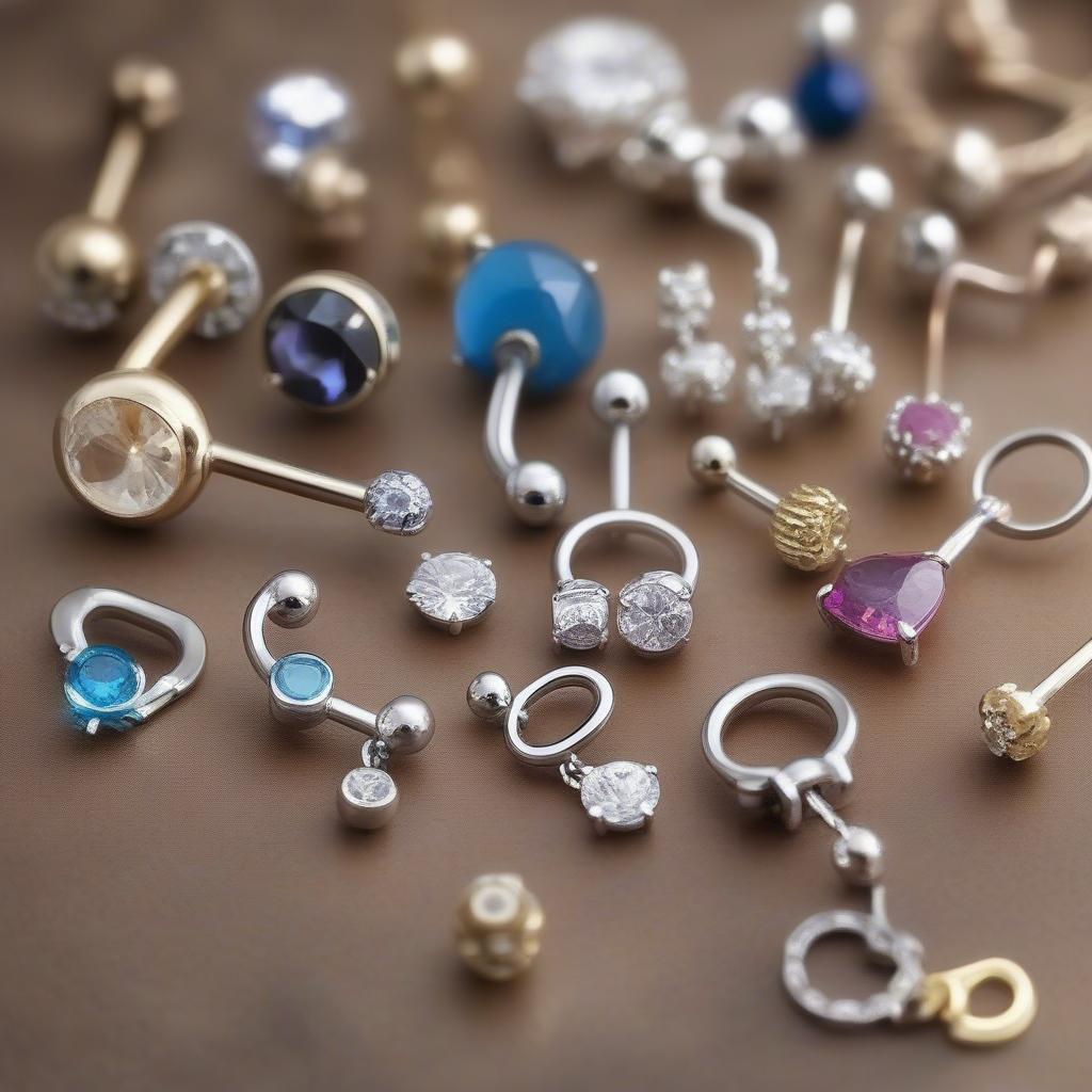 Various Jewelry Options for Triple Belly Piercings