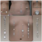 Different Triple Belly Piercing Styles