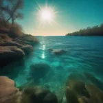 Turquoise Water Light Reflection