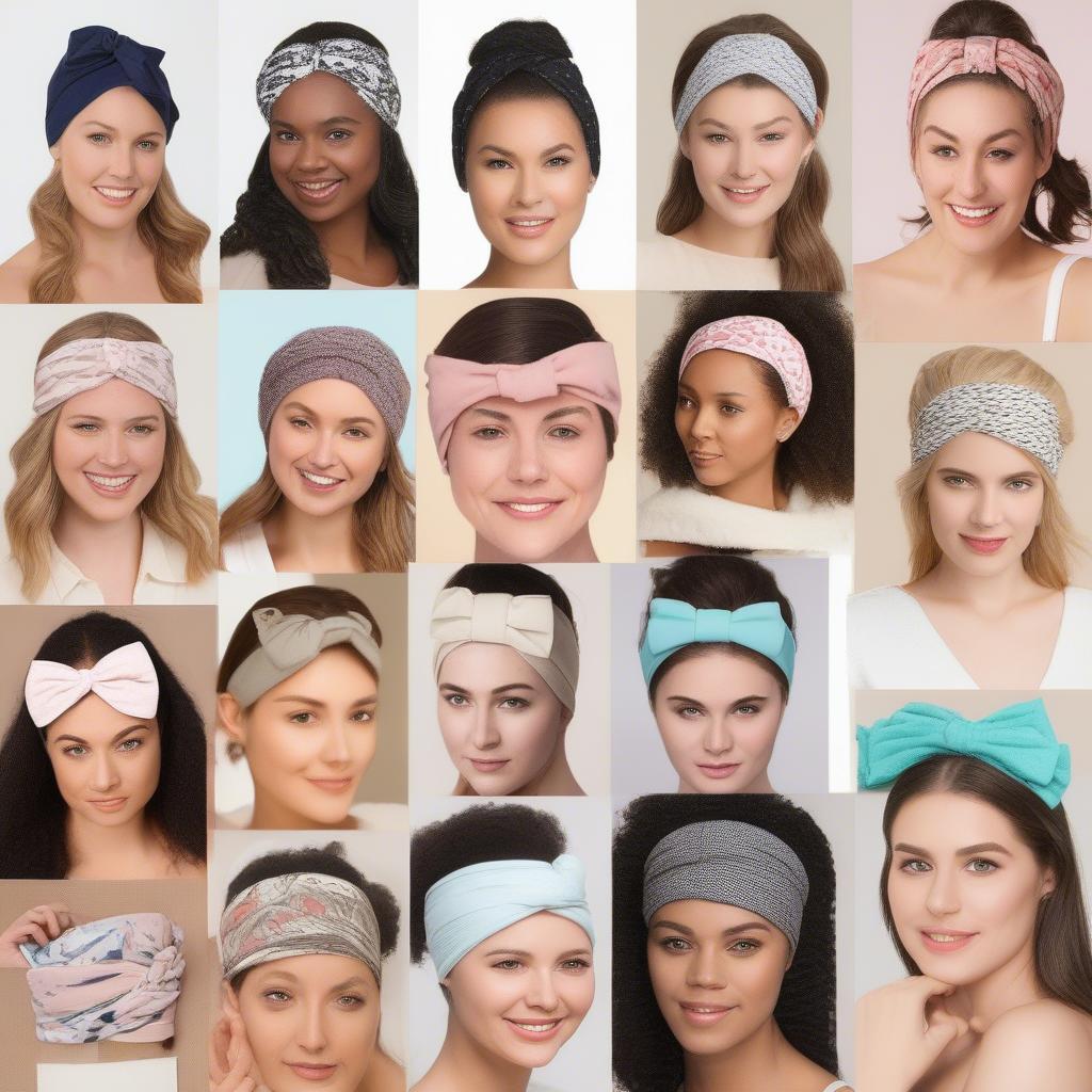 Types of Cotton Spa Headbands