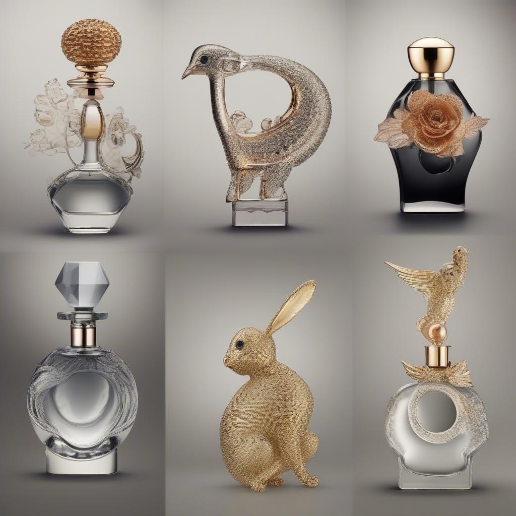 Unique and Artistic Perfume Bottles with Sculptural Designs