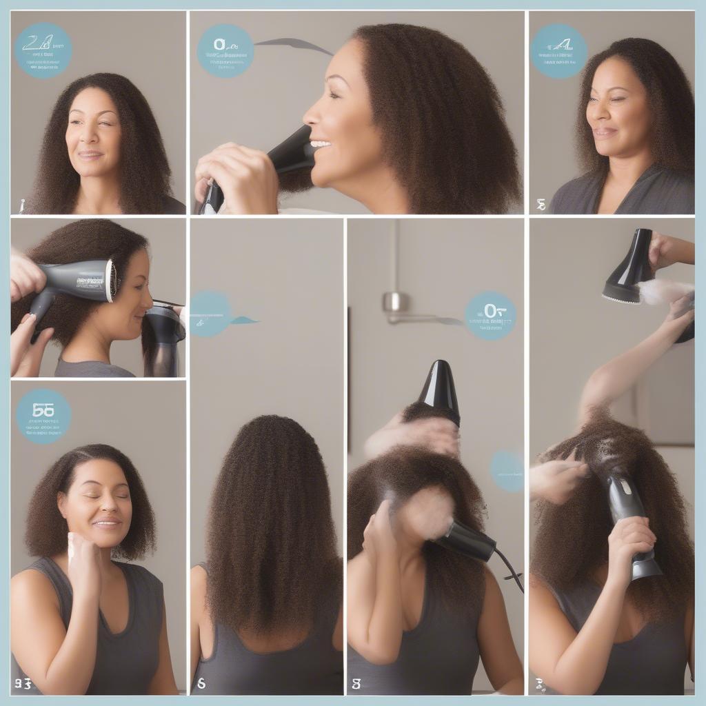 Using a hooded steamer dryer