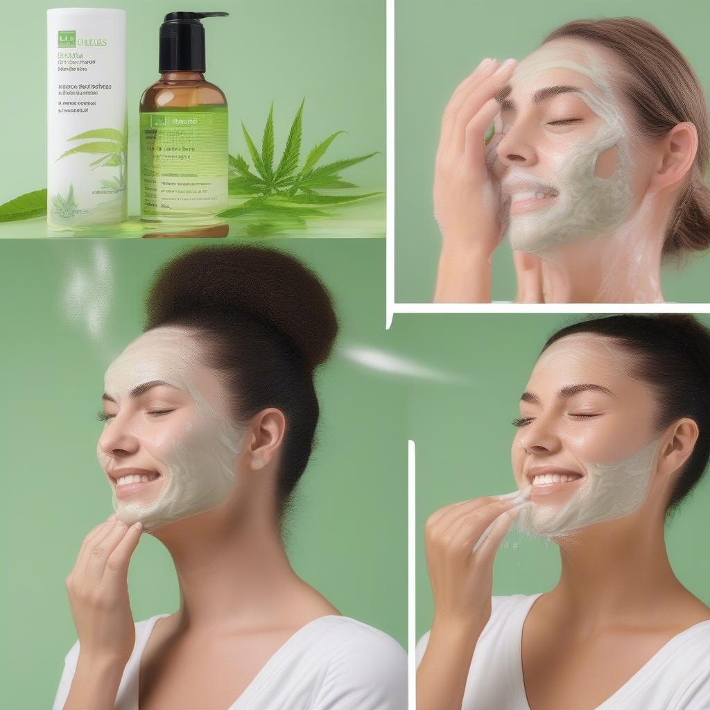 Using Cannabliss Face Wash