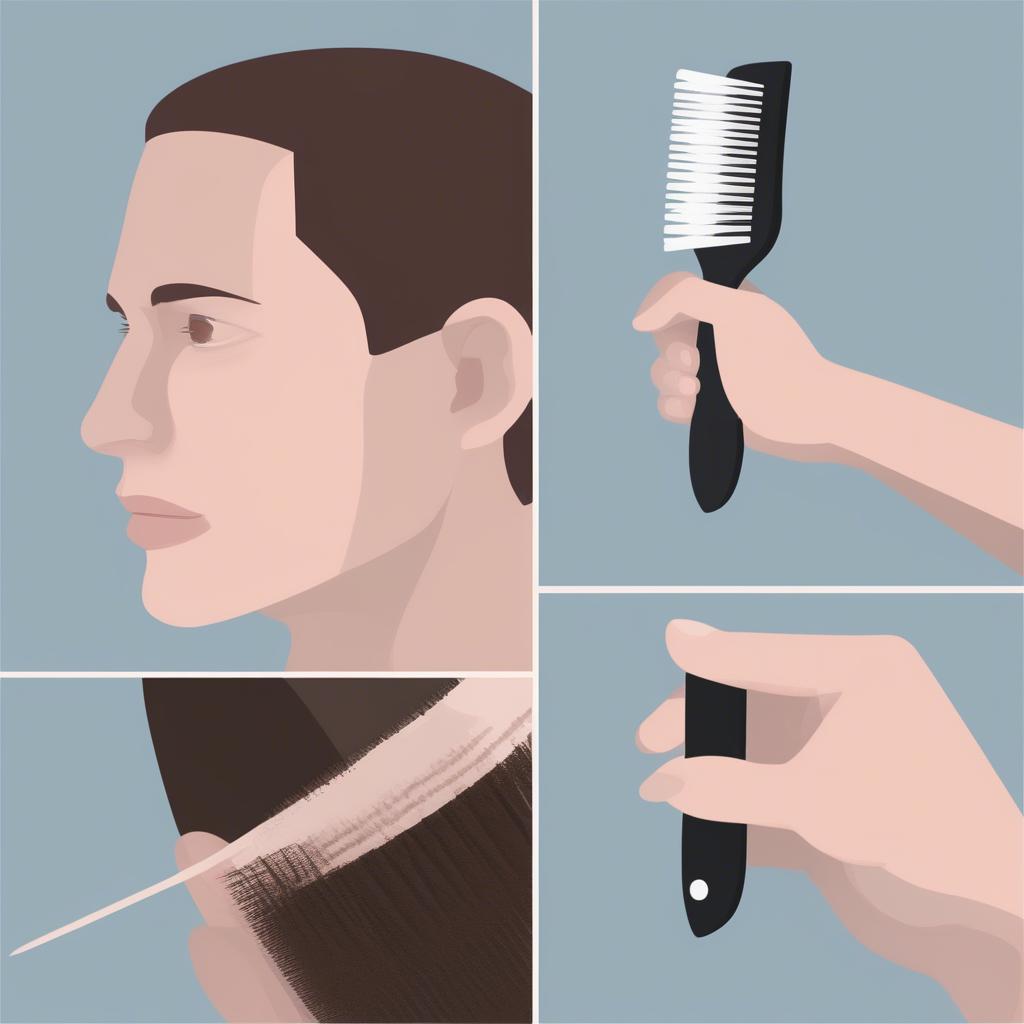 Using a Cutting Hair Brush Correctly