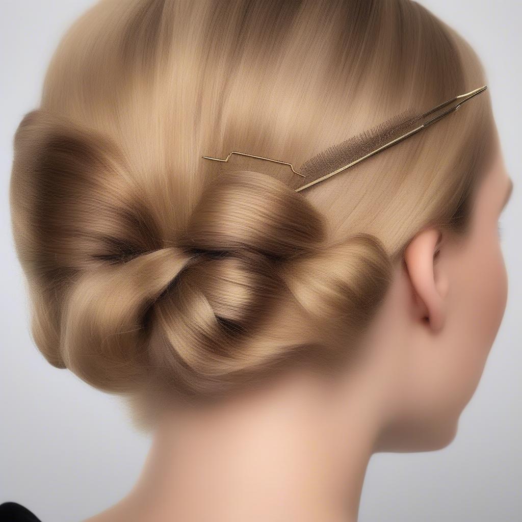 Using Jumbo Bobby Pins for an Updo Hairstyle