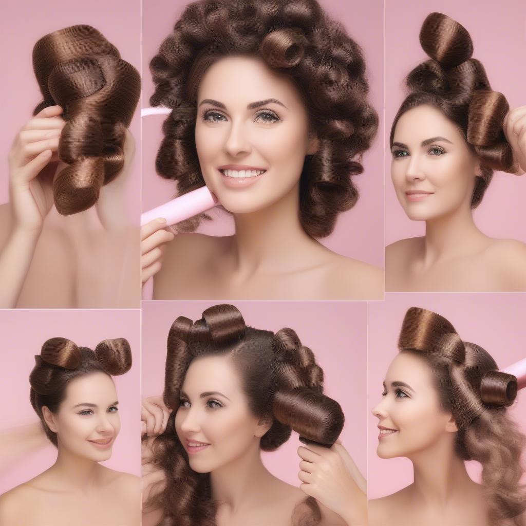 Step-by-step guide on using long curlers