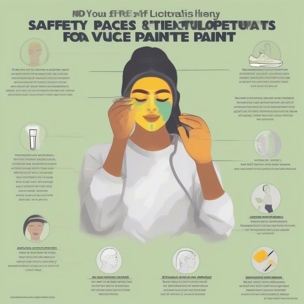 Safety precautions for using UV face paint