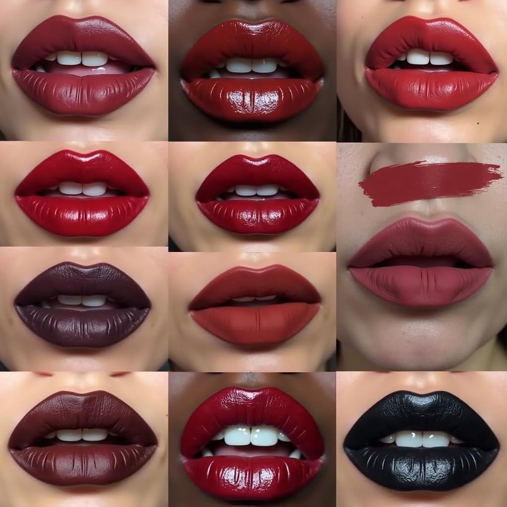 Dark and alluring vampire lipstick shades