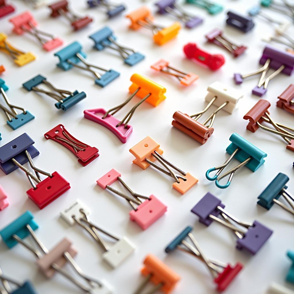 Variety of Colored Clips