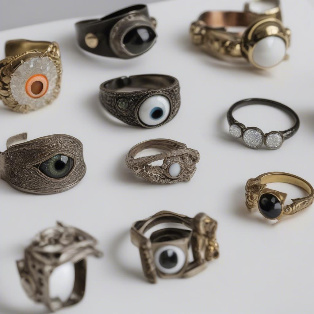 Different Styles of Prosthetic Eye Rings