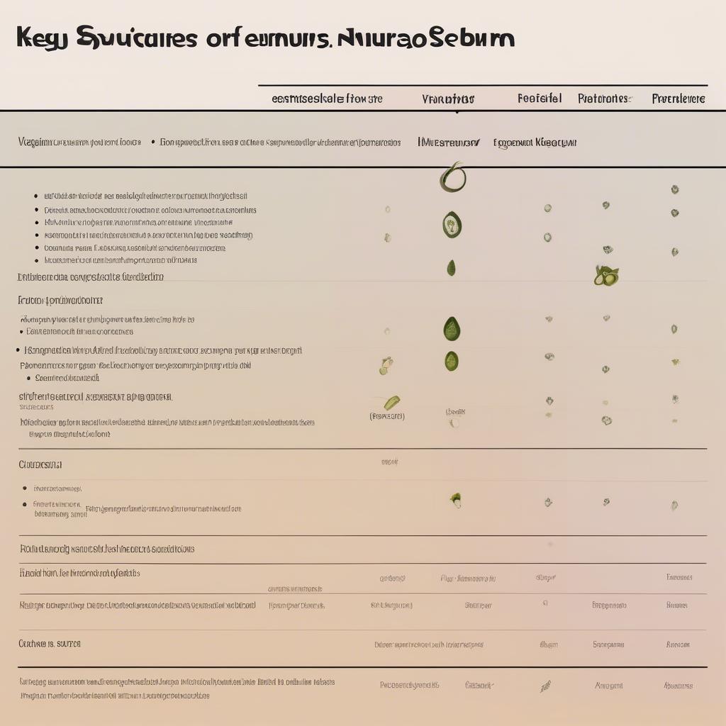 Comparison Chart of Vegamour and Nutrafol Serums