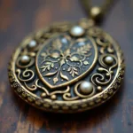 Intricate design of a Victorian hair locket