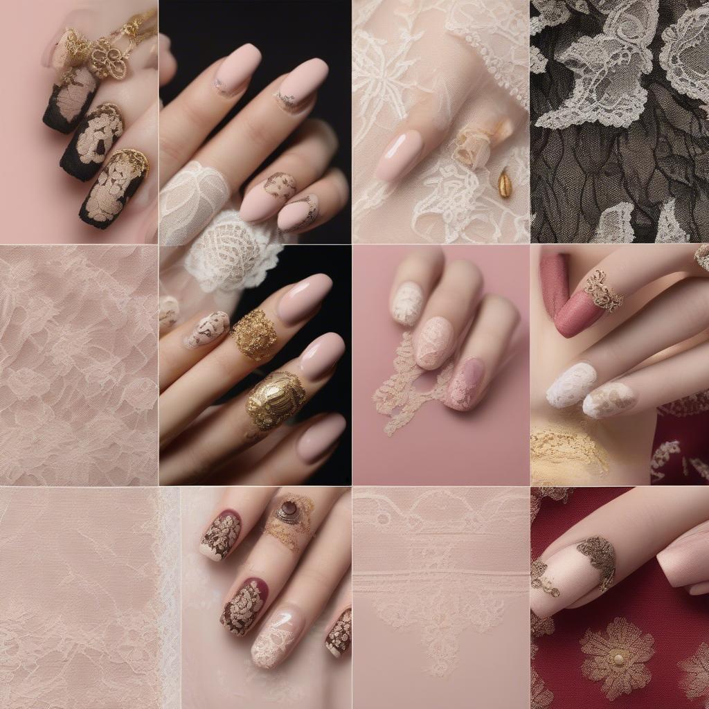 Vintage Lace Nail Art Ideas