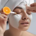 Applying Vitamin C Cream for Dark Spots