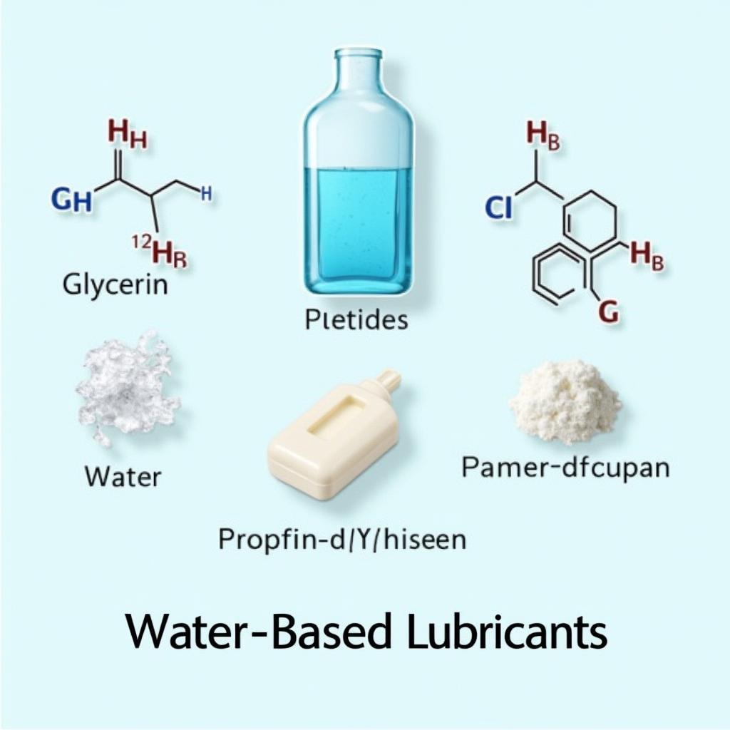 Ingredients in a typical water-based personal lubricant