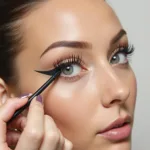 Applying Waterproof Felt Tip Eyeliner