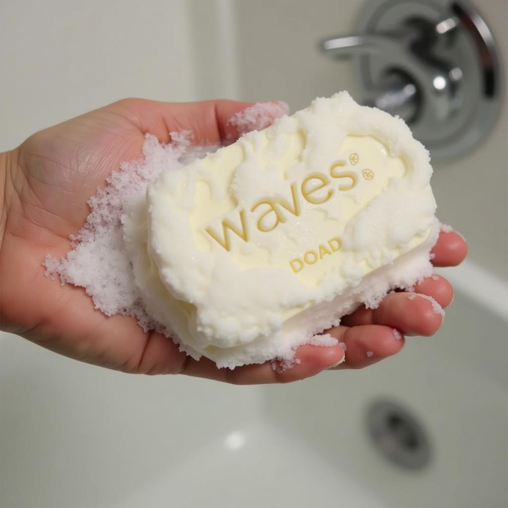 Waves Shampoo Bar Lathering Up