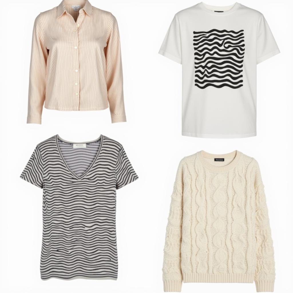 Different Styles of Wavy Pattern Tops