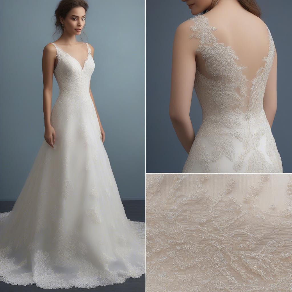 Details of a Wedding Gown