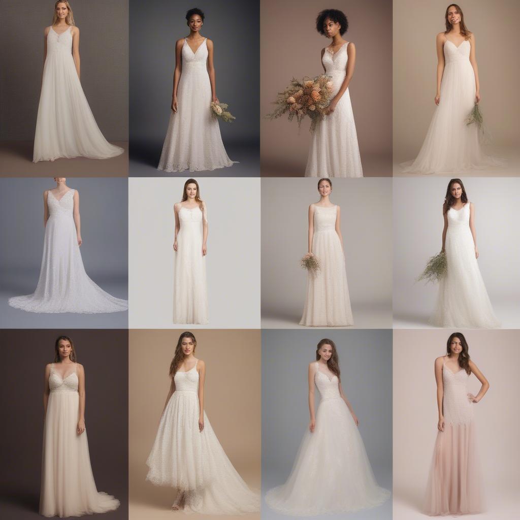 Various Wedding Dress Styles Under 0