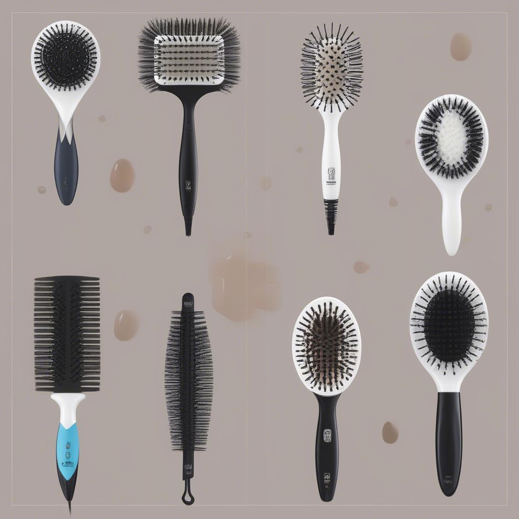 Different Types of Wet Brush Scalp Massagers