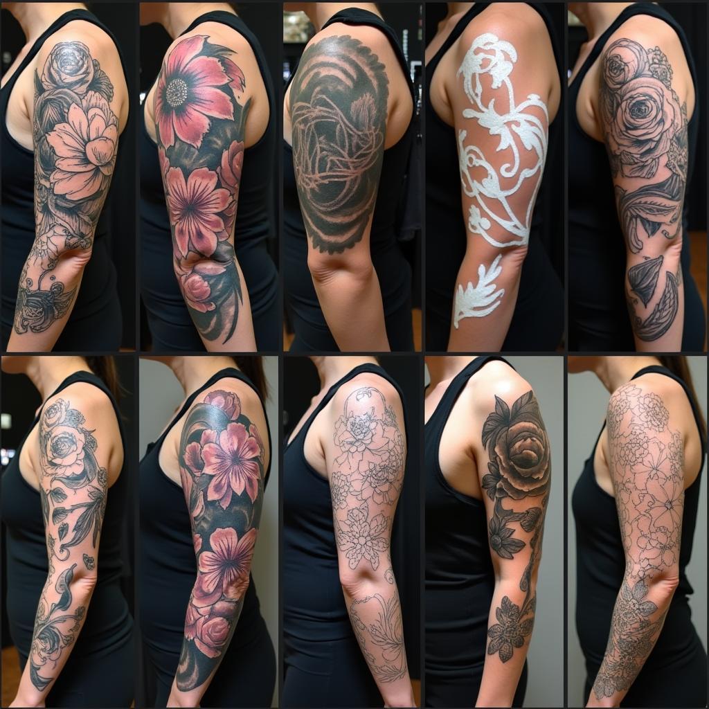 Examples of Tattoos with White Highlights