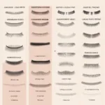 Different Wispy Lash Strip Styles