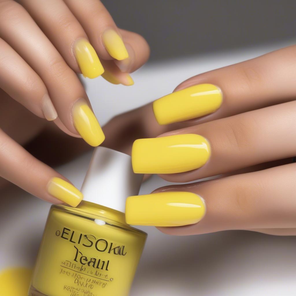 Applying Yellow Nail Polish Correctly