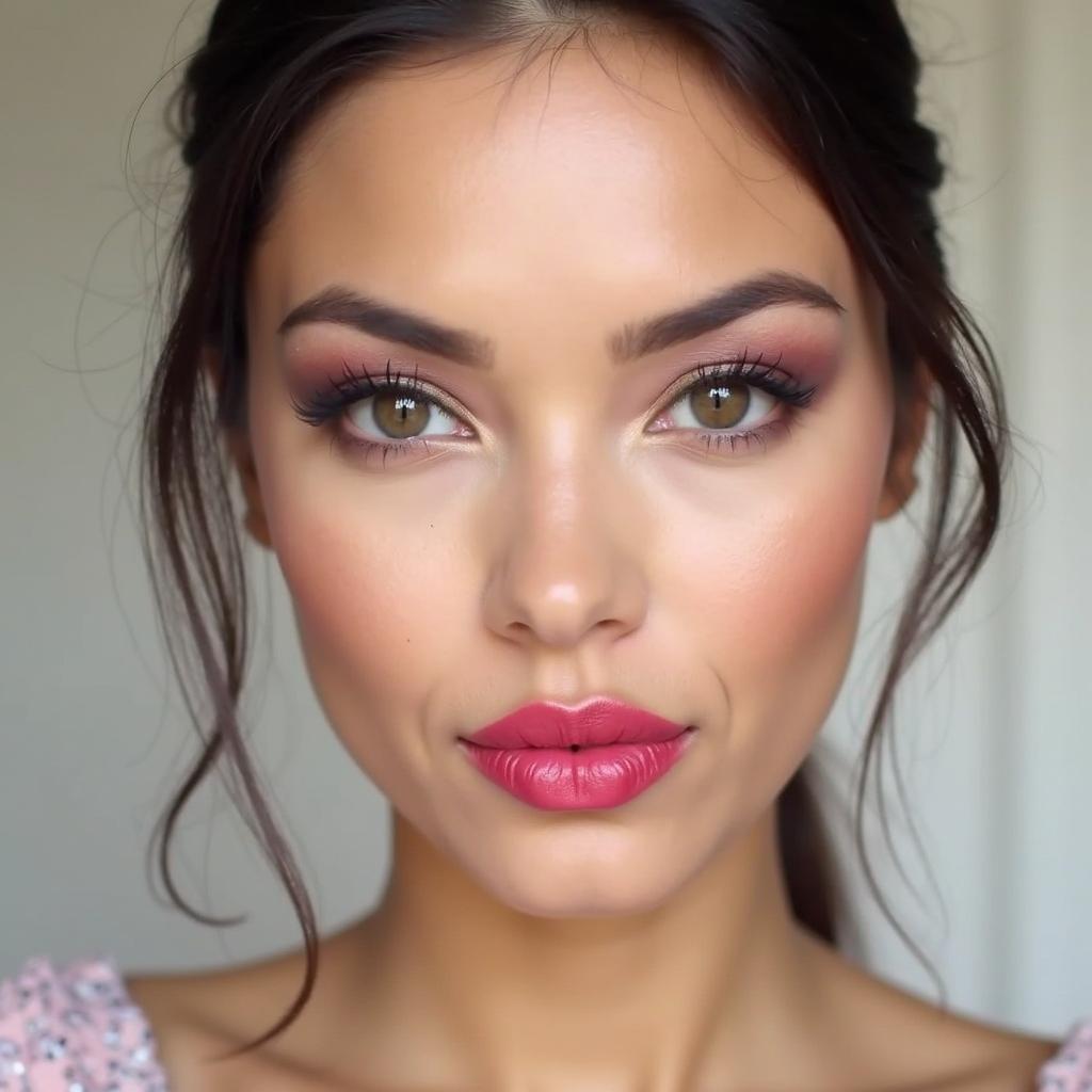 YSL Iron Pink Makeup Look