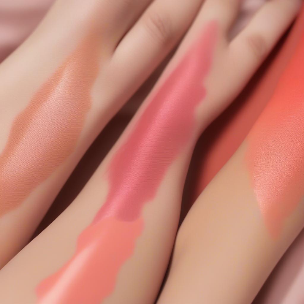 YSL Rouge Volupté Shine Nude, Pink, Coral, and Red Swatches