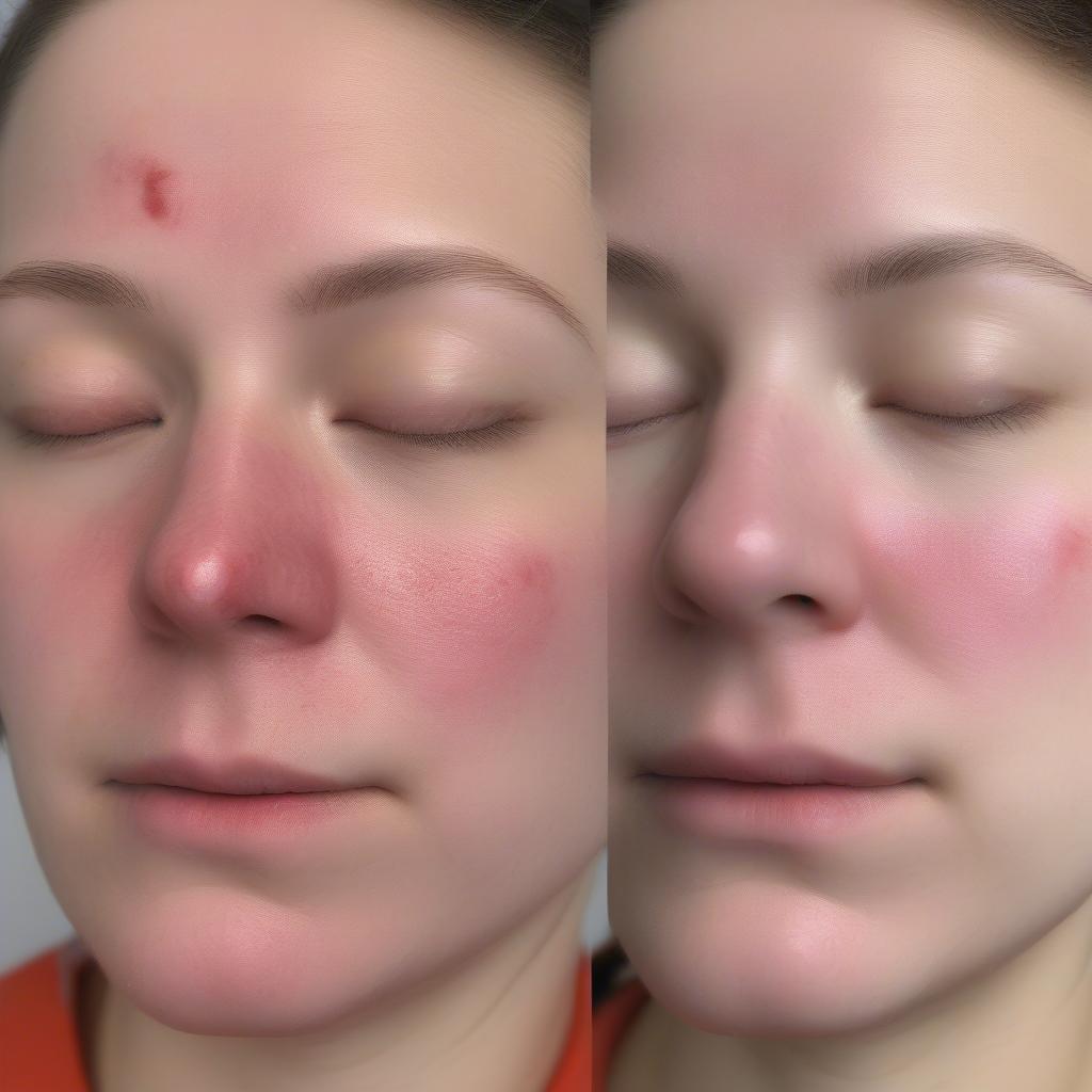 Zinc soap reducing redness caused by acne