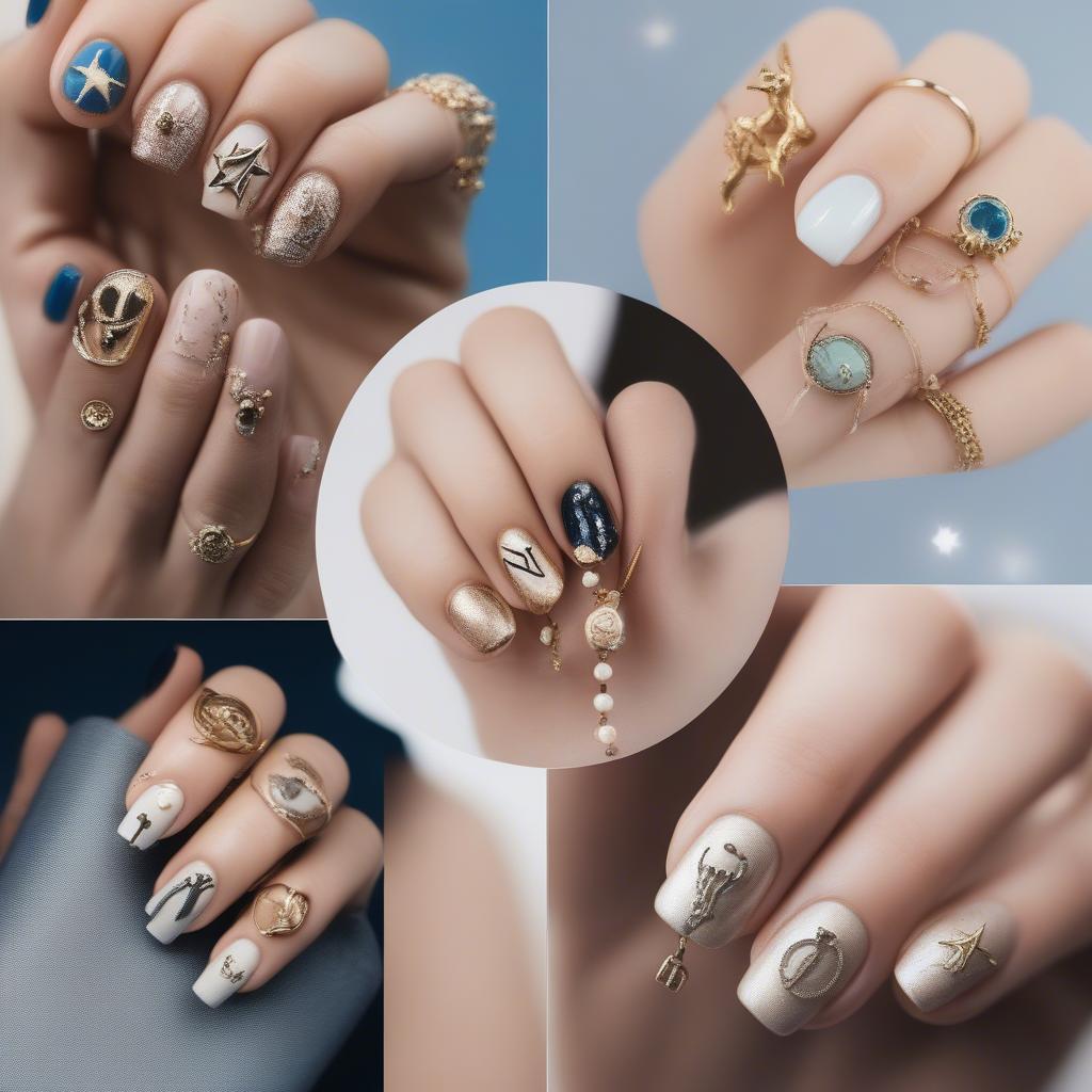 Trending Zodiac Nail Art Designs