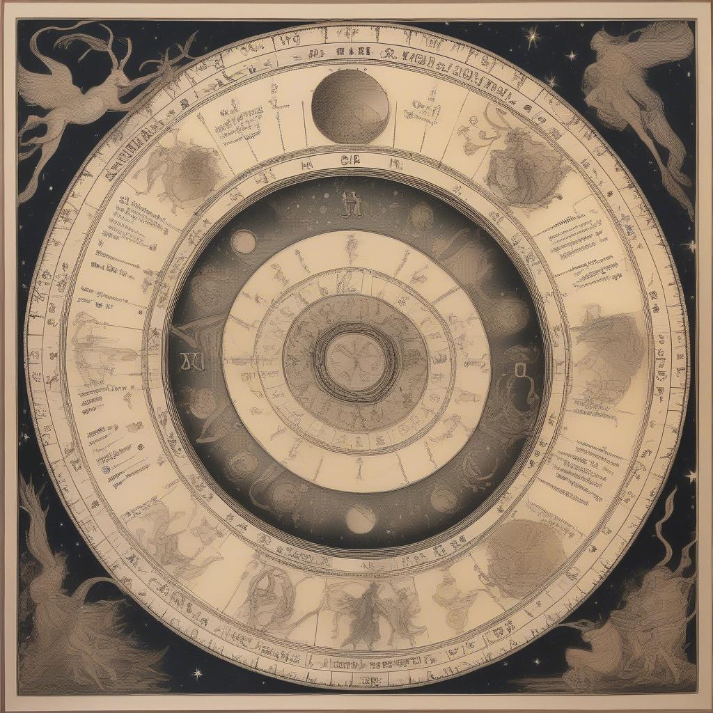 Zodiac Wheel and Witches Moon