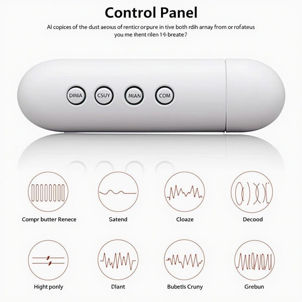 Control Panel of a 10 Function Vibrating Bullet