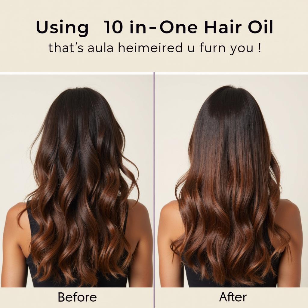 10 in One Hair Oil Results: Before and After Comparison