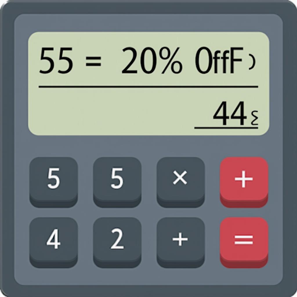 20% Off 55 Calculator