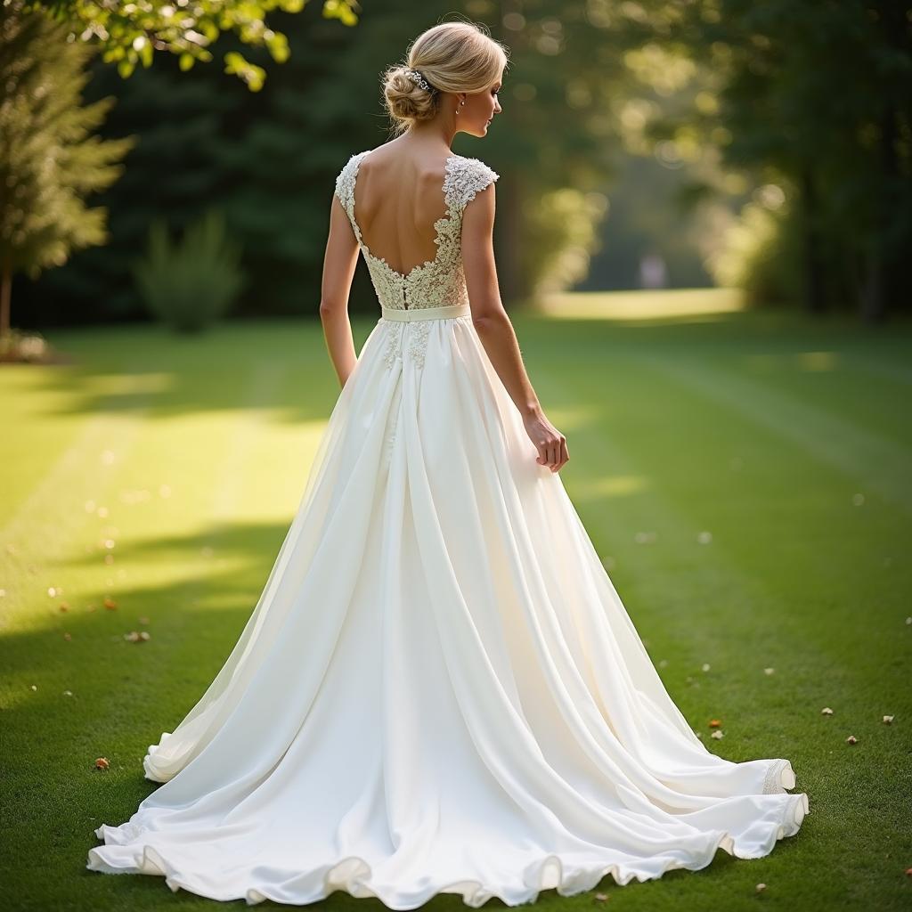 A-line Wedding Dress 2012 Outdoor Wedding