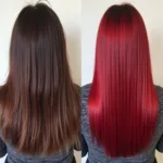 360 Hair Colour Before and After Transformation