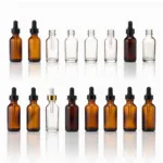 Variety of 4oz Glass Dropper Bottles with Different Closure Options