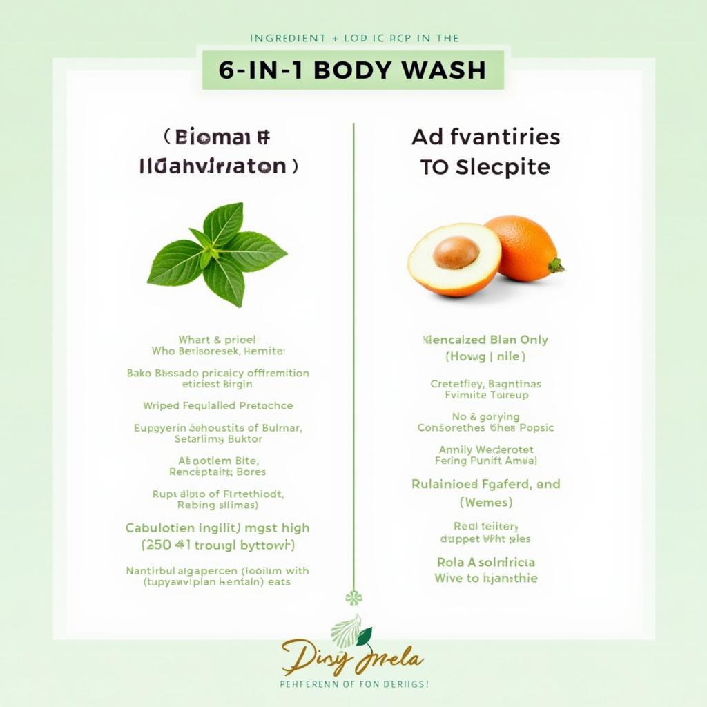 Ingredients to look for in a 6 in 1 body wash